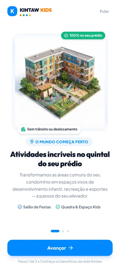 Onboarding: atividades no quintal do condomínio